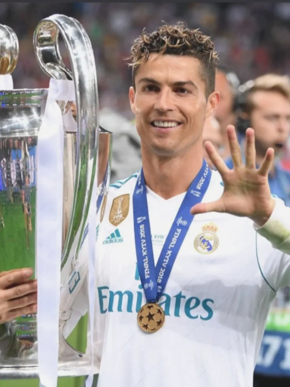 Cristiano Ronaldo #7 Real Madrid 2017/18 UCL Final Kiev Long Sleeve